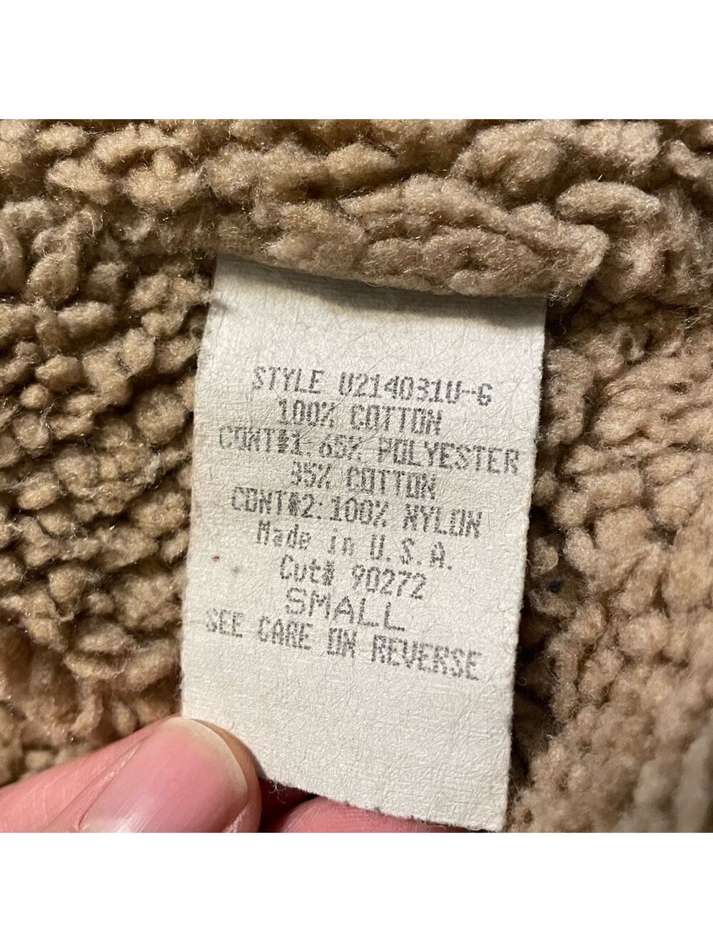 7 For All Mankind Vintage Sherpa Lined Jean Jacket Small - Picture 2 of 9